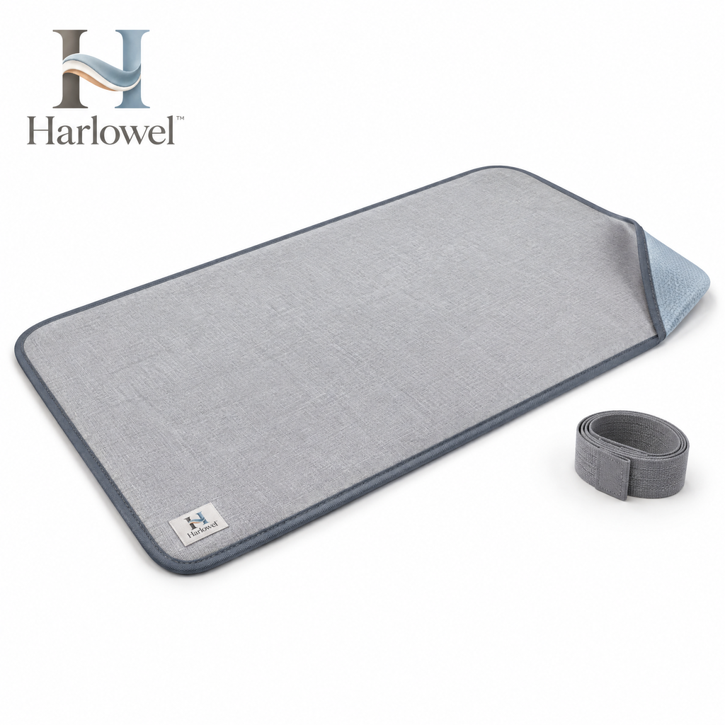 Harlowel™ HeatNest Insulated Ironing Mat – Foldable Heat-Resistant Pressing Pad for Countertops, Tables & Compact Laundry Spaces