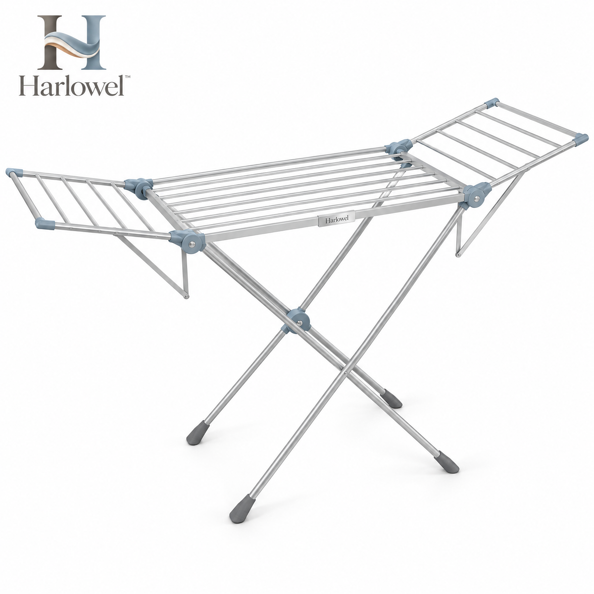 Harlowel™ AirSpan Folding Drying Rack – Expandable Indoor Clothes Airer for Garments, Towels & Everyday Laundry