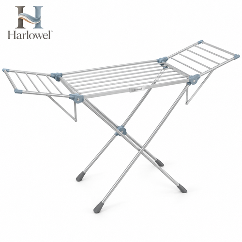 Harlowel™ AirSpan Folding Drying Rack – Expandable Indoor Clothes Airer for Garments, Towels & Everyday Laundry