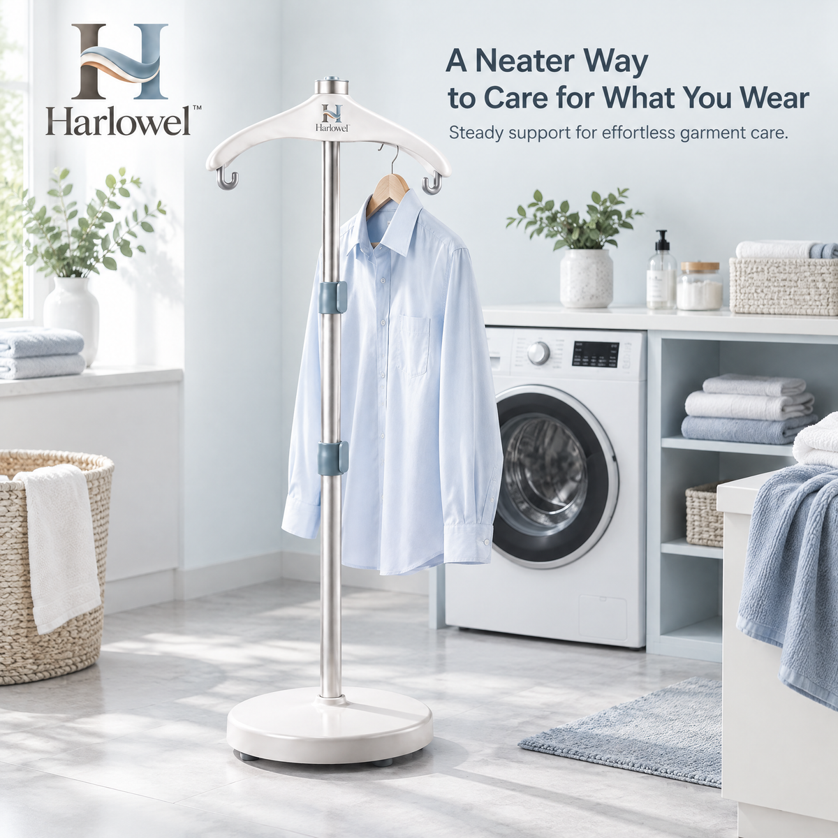 Harlowel™ HeatNest Insulated Ironing Mat – Foldable Heat-Resistant Pressing Pad for Countertops, Tables & Compact Laundry Spaces